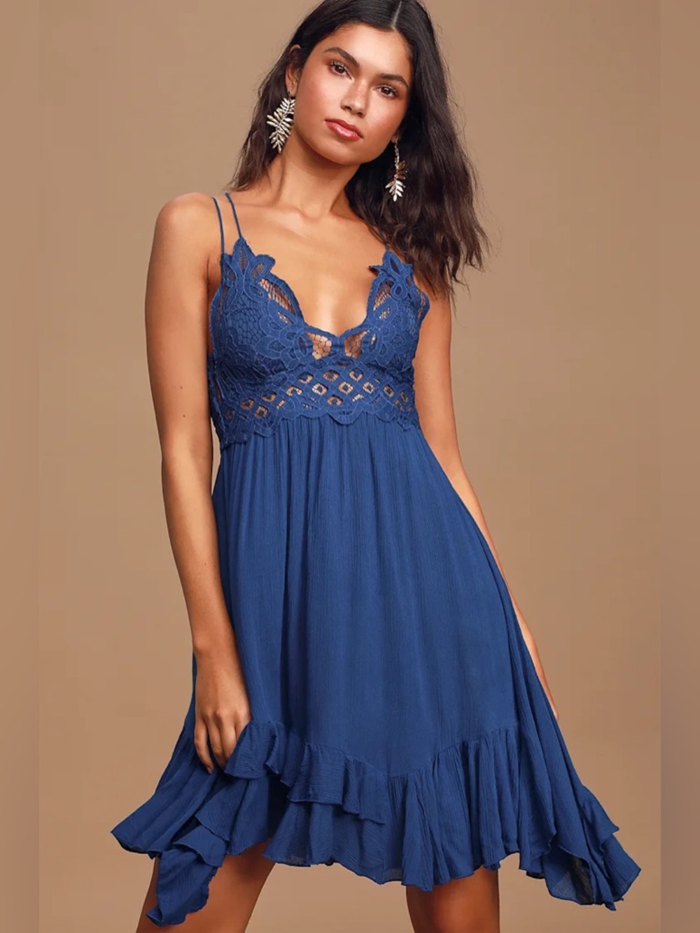 Free people Adella slip dress M